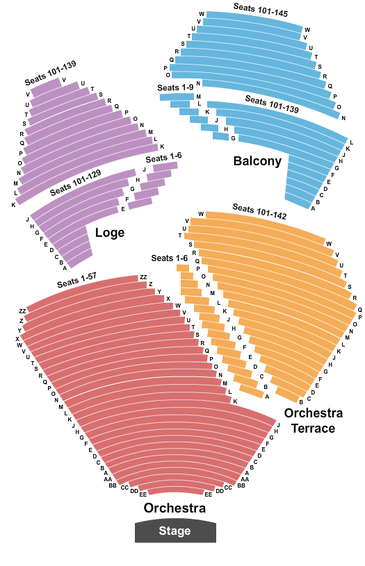 Segerstrom Center For The Arts The Great Gatsby Seating Chart
